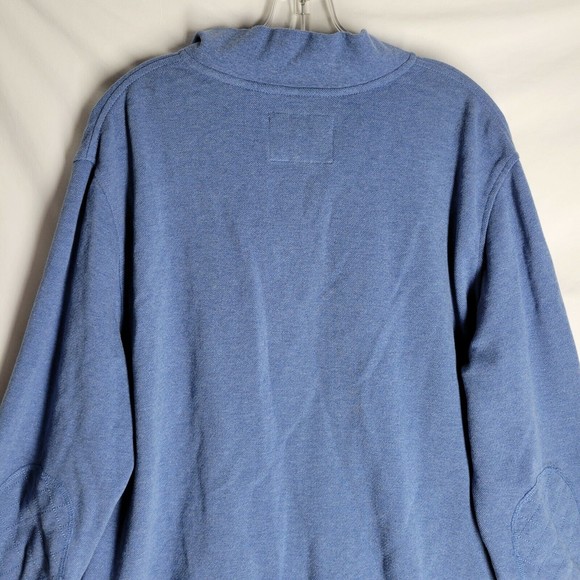 Jos. A. Bank Men's Pullover Sweater Size XXL Blue Patched Elbow Tailored Fit - Picture 7 of 10